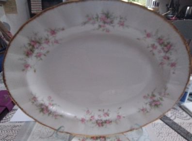 Royal Albert " Victoriana Rose" Ovel Platter + Saucers
