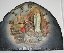 Lourdes Wall Clock
