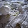 Stunning handmade white christening set 6-12 months Image 3