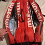 Wilson Tour Thermo Guard Tennis Racket Bag  3 Compartment  Red/Black Image 5