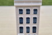 KLM House 74, a miniature house made of Delft Blue ceramic