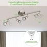 NEW SALE | LED Ceiling Light Rotatable, 4 Way LED Ceiling Spotlight, Matt Nickel & Swivelling Design, Including 4 X 4W GU10 LED Bulbs Image 5