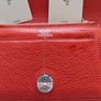 Hermes orange leather wallet Image 4