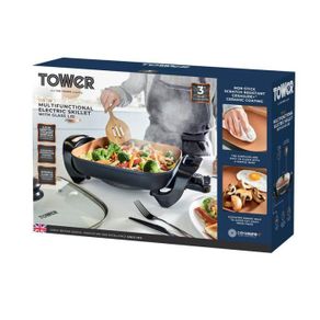 Cerasure and Copper Electric Skillet.