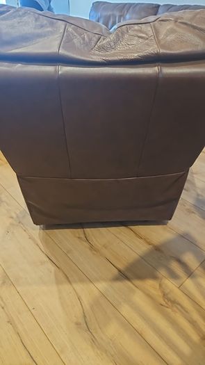Brown Leather Sofa Set of 3x