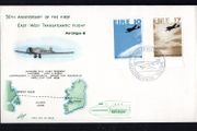 1978 Ireland 50th Anniversary of the First East to West Transatlantic Flight Commemorative Stamps Illustrated Hibernian First Day Cover (FDC) with Baile Atha Cliath (Dublin) cancel