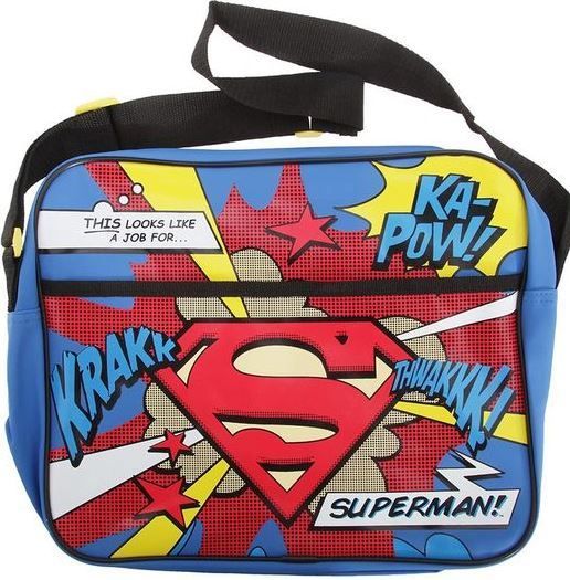THREE Superman Classic Courier / School / Messenger Bags (Brand New Unopened)