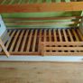 Bunk Bed 190x80cm (Pine / White) with Mattresses (+ White Sliding Doors) Image 4