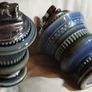 two Irish porcelain table lighter's Image 2