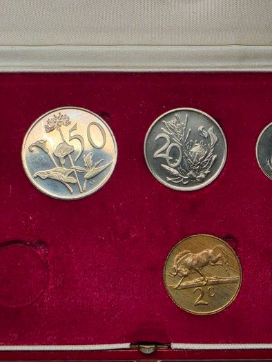 South Africa 1978 Proof Coin Set in Original Holder with COA
