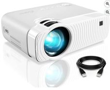 Home theatre projector, 100inch screen and cable adapters