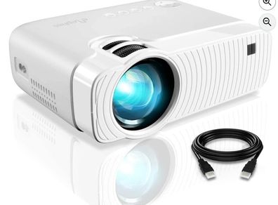 Home theatre projector, 100inch screen and cable adapters