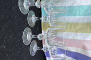 Set of 5 crystal sherry glasses