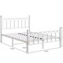 Double Metal Bed Frame with Headboard 135 x 190 cm, Black Heavy Duty Foundation, Metal Slat Support, Underbed Storage, Easy Assembly, for Bedroom Dorm Guest Room Image 9