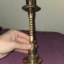 Antique solid brass candle holder Image 2