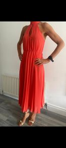 Perfect for a Summer function! Mango Midi halterneck dress