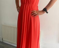 Perfect for a Summer function! Mango Midi halterneck dress