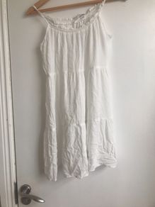 Summer mini dress, white/cream colour