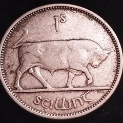 #782 - Ireland - 1940 - Shilling - Silver -  KM.14