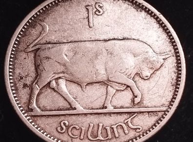 #782 - Ireland - 1940 - Shilling - Silver -  KM.14