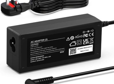 65W Laptop Charger Compatible with HP EliteBook, Pavilion, Chromebook, ProBook, Envy, Spectre, Stream, 250 G6, 255 G7, 741727-001 710412-001 and more Power Suppy Adapter(4.5 X 3mm)