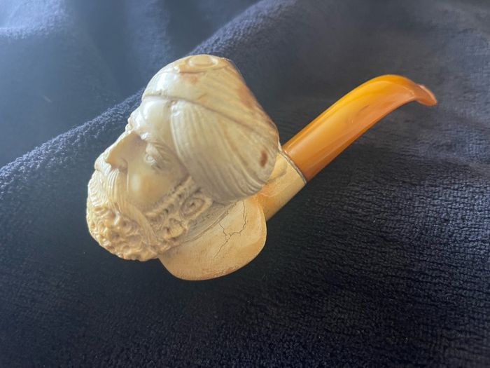 antique collection of clay  pipes