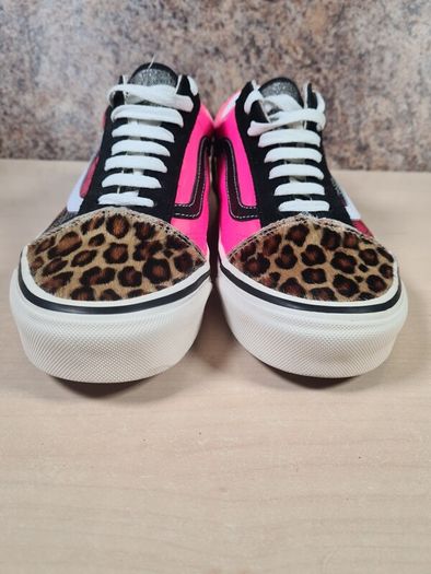 mens VANS ENGLISH INVASION SEX PISTOLS trainers runners shoes tartan pink leopard Size UK 8.5 EU 42.5 RARE