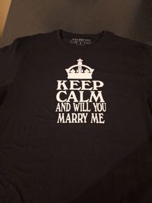 Will you marry me tshirt