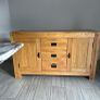 Solid oak sideboard Image 3