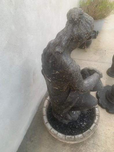 Large vintage cast stone garden