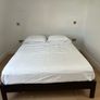 West Elm king size platform bed frame Image 4