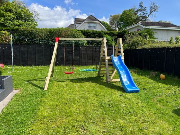 Swings and slide