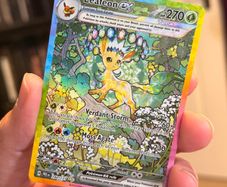 Pokemon Prismatic Evolutions Leafeon EX 144/131