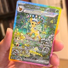 Pokemon Prismatic Evolutions Leafeon EX 144/131