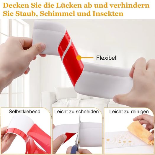 Brand New Flexible Self-Adhesive Skirting Board 15m