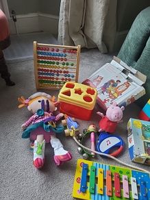 Selection of childrens toys and jigsaws