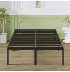 High Super King Bed Frame 6ft with Rounded Corner Legs, Heavy Duty Metal Super King Size Bed 180x200cm, Super King Size Bed 46 cm High, Noise Free, Easy Assembly