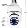1080P PTZ 360 Wifi IP Camera Indoor 4X Digital Zoom AI Human Detect Wireless Camera H.264 Audio P2P 2MP Security CCTV Bulb Camera Image 3