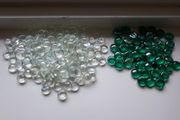 Beautiful Glass Beads - Clear and Green