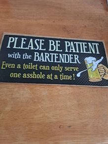 a patient bartender