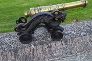 Brass signal cannon