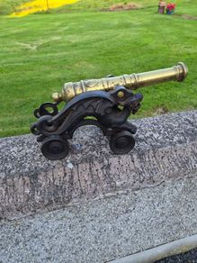 Brass signal cannon