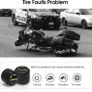 Motorcycle Tire Pressure Monitoring System, Tire Pressure and Temperature Alarm, Wireless Motorcycle TPMS with 2 External Sensors, Support iOS and Android Image 4