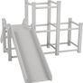 Adventure Climbing tower Wooden Playground with Slide Image 3