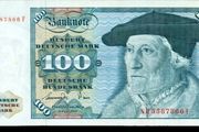 GERMANY: 1977 100 Mark Banknote Paper Money
