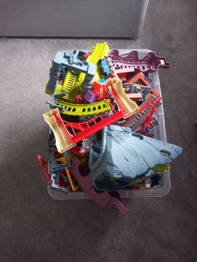 Thomas the Tank Engine tracks plus a few trains