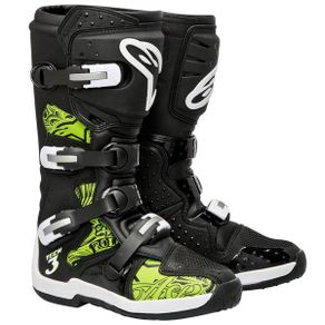Alpinestar Tech 3 Motocross Boot Black Size42/green/swirl Us8