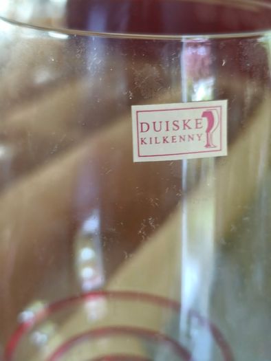 Duiske Kilkenny Red Fusion 6 stunning Red wine glasses New and boxed