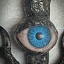 Protective Raven Claws Soldered with a Prosthetic Blue Eye Talisman Image 3