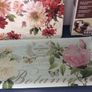 Vintage Shabby Chic Carte Postale Pieces - Table Mats, Rectangular Cake Plate, 2 Tier Cake Plate, Garden Bucket ( small) , Hard Back Notebook. Image 2